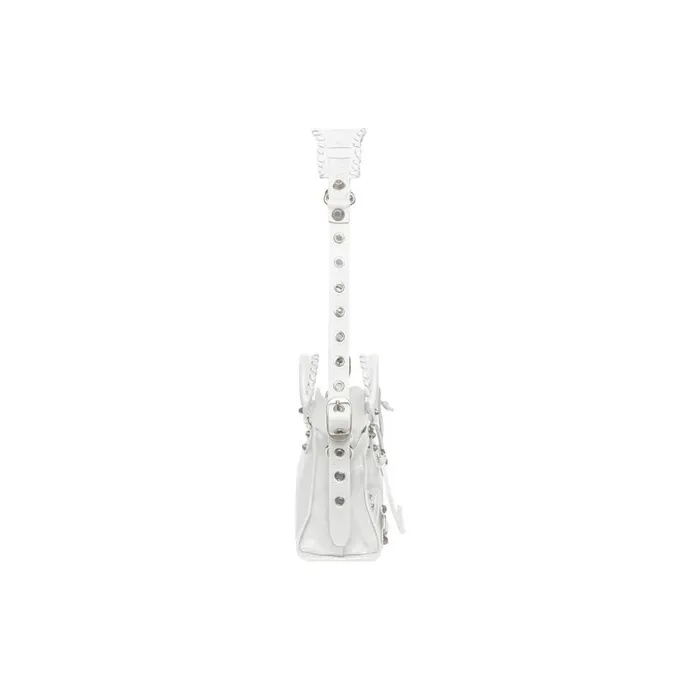 Women Handbags Balenciaga Neo Cagole Xs Handbag In White