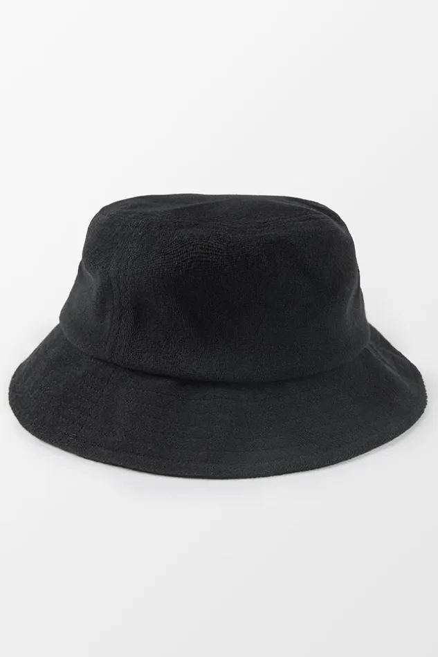 Women Hats and Scarves Cupshe Maribel Minimalism Casual Bucket Hat Black