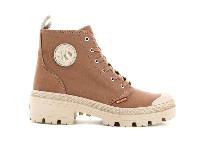 Women Heel Boots PALLADIUM PALLABASE TWILL Peru Archive