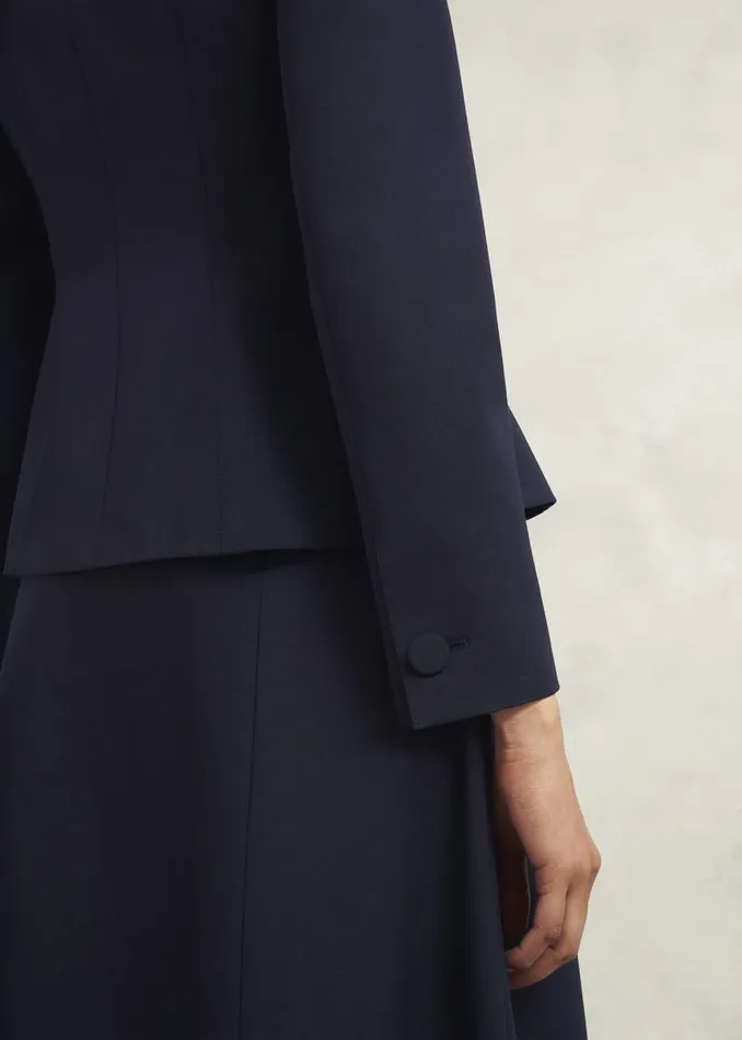 Women HOBBS Coats and Jackets Berkeley Jacket With Wool Navy