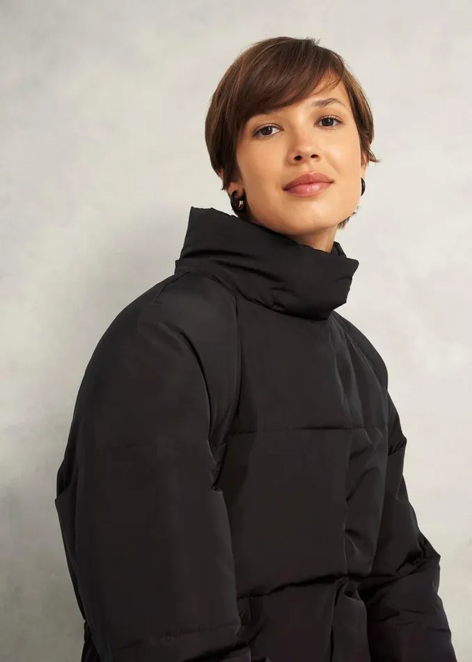 Women HOBBS Coats and Jackets Cara Puffer Black