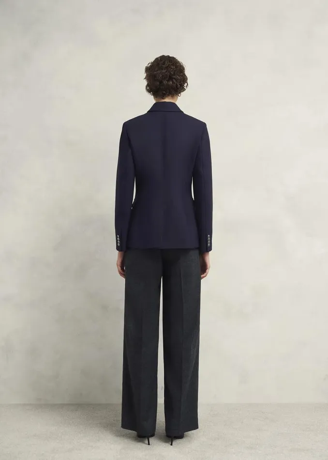 Women HOBBS Coats and Jackets Dorney Jacket With Wool Navy