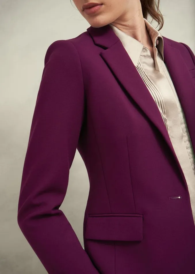 Women HOBBS Coats and Jackets Petite Sami Jacket Warm Plum