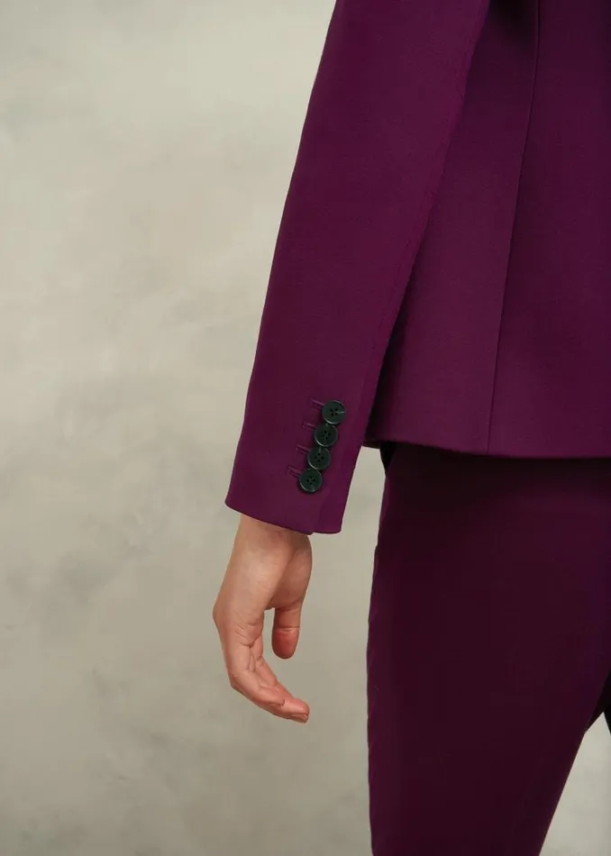 Women HOBBS Coats and Jackets Petite Sami Jacket Warm Plum