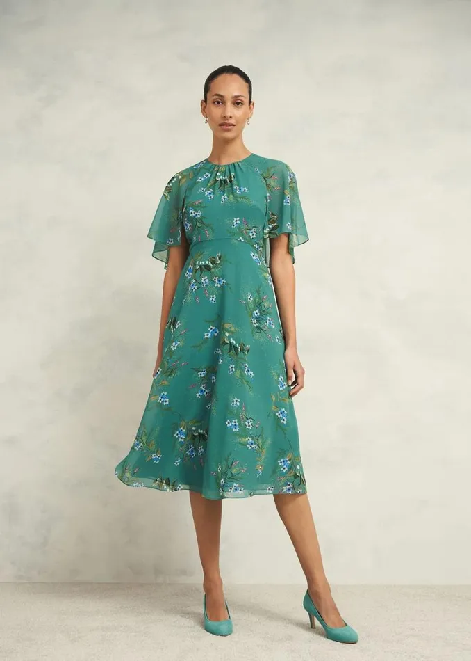 Women HOBBS Dresses and Jumpsuits Jaida Dress Green Multi