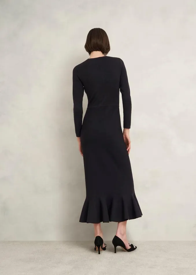 Women HOBBS Dresses and Jumpsuits Lucilla Knitted Dress Hobbs Black