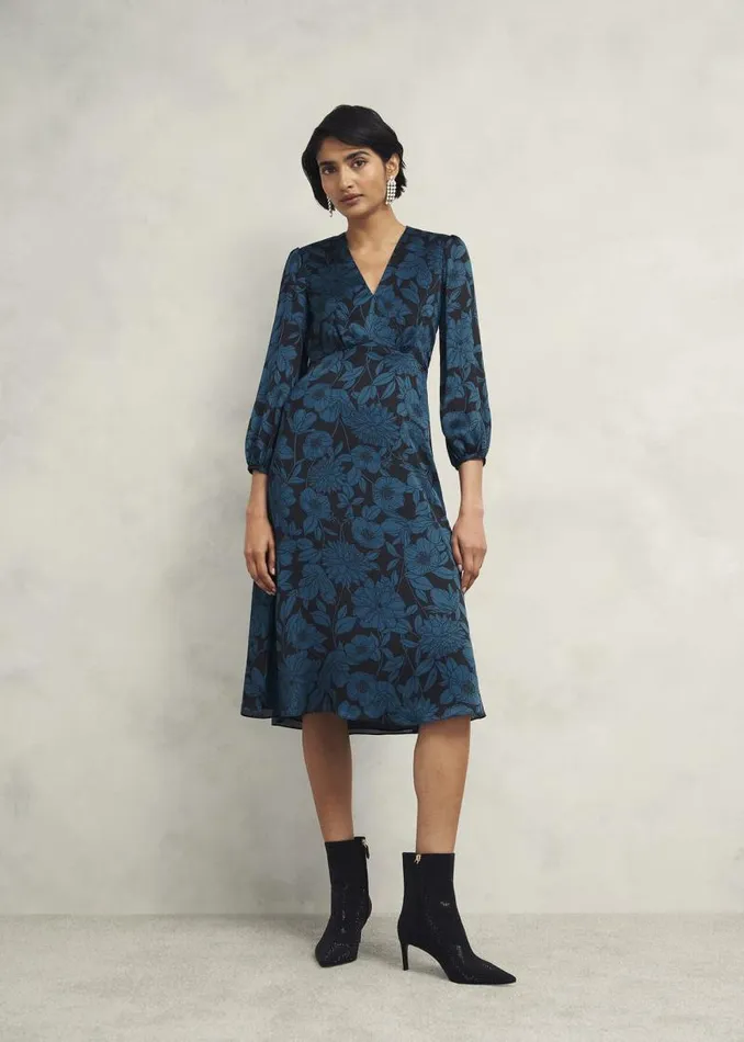 Women HOBBS Dresses and Jumpsuits Petite Romina Dress Black Kyanite