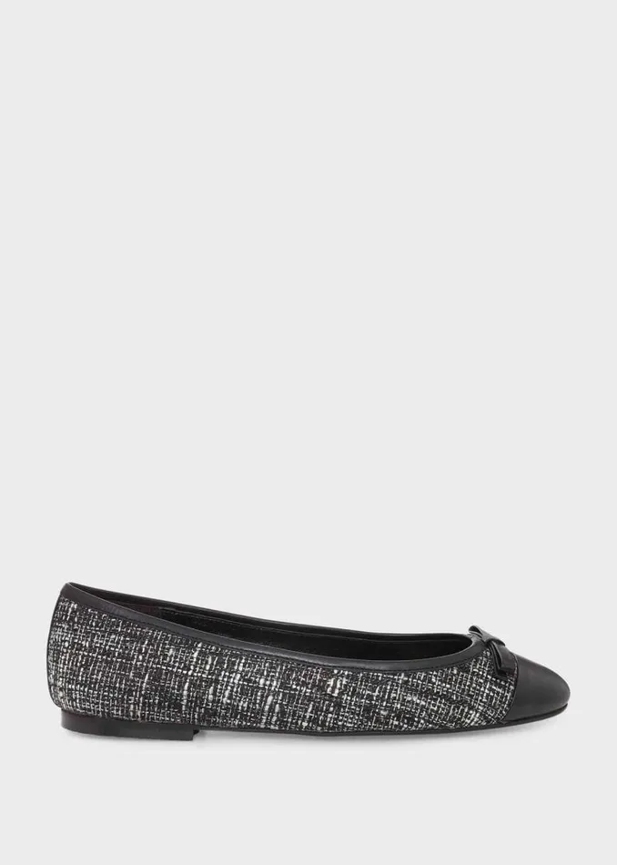 Women HOBBS Flats Diana Ballerina Tweed