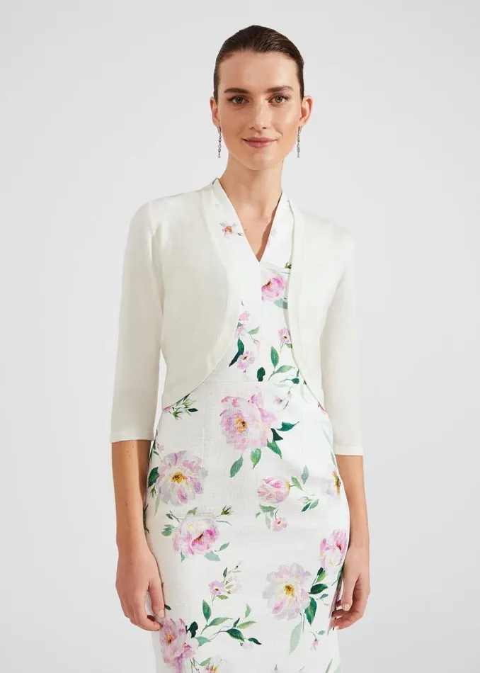 Women HOBBS Jumpers and Cardigans Carrie Bolero Ivory