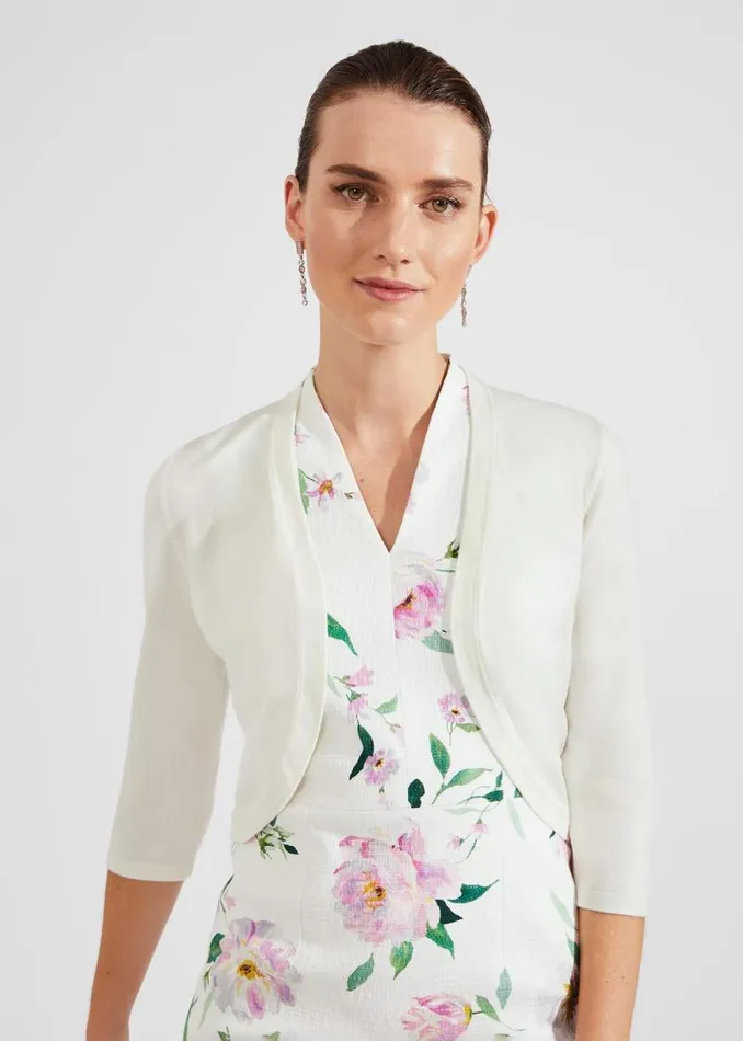 Women HOBBS Jumpers and Cardigans Carrie Bolero Ivory