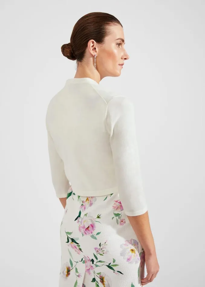 Women HOBBS Jumpers and Cardigans Carrie Bolero Ivory