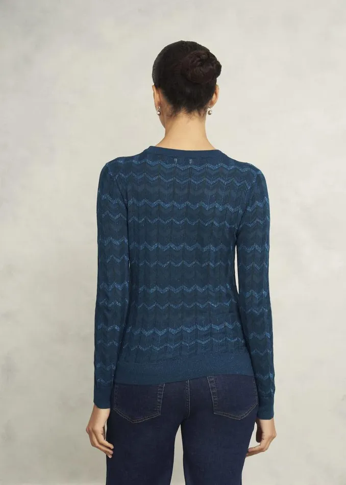 Women HOBBS Jumpers and Cardigans Chatham Sparkle Jumper Kyanite