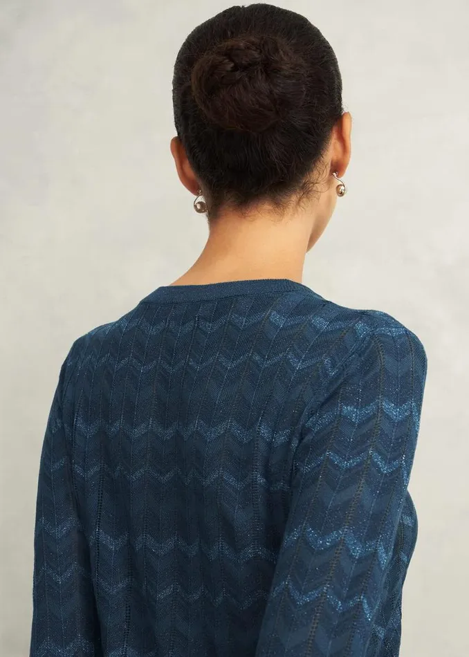 Women HOBBS Jumpers and Cardigans Chatham Sparkle Jumper Kyanite
