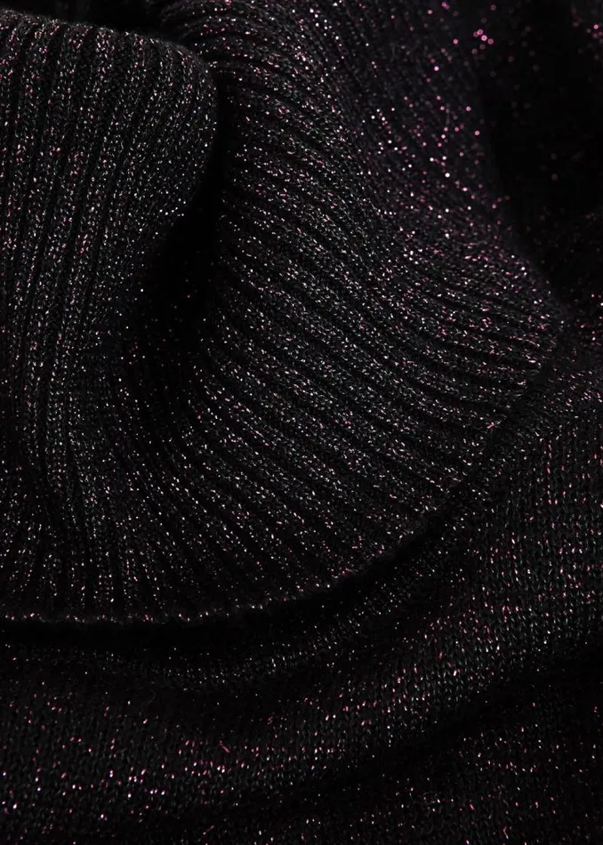 Women HOBBS Jumpers and Cardigans Olive Sparkle Roll Neck Jumper Black Red
