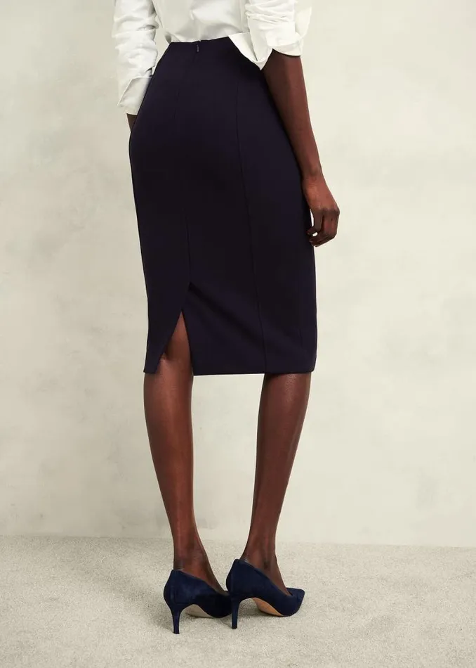 Women HOBBS Skirts Petite Aly Skirt Navy