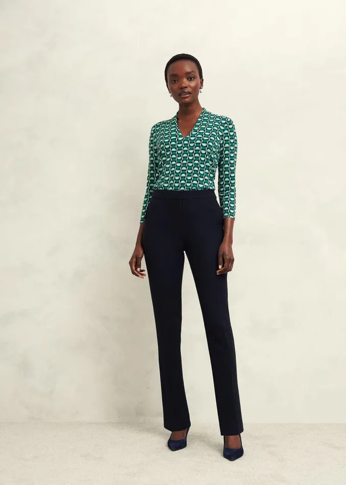 Women HOBBS Tops Aimee Printed Top Agate Green