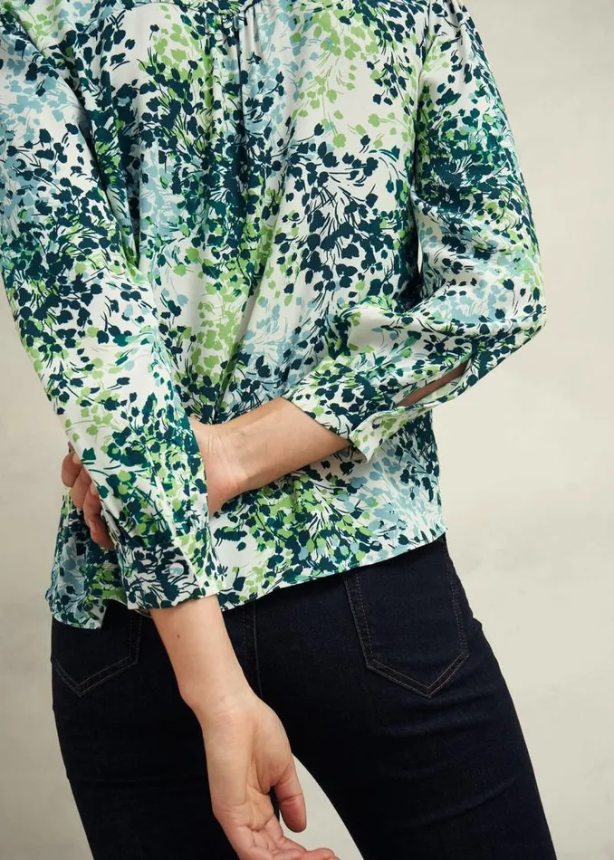 Women HOBBS Tops Beatrix Blouse Ivory Multi