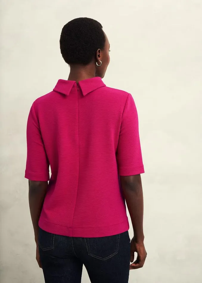 Women HOBBS Tops Tali Textured Top Cranberry