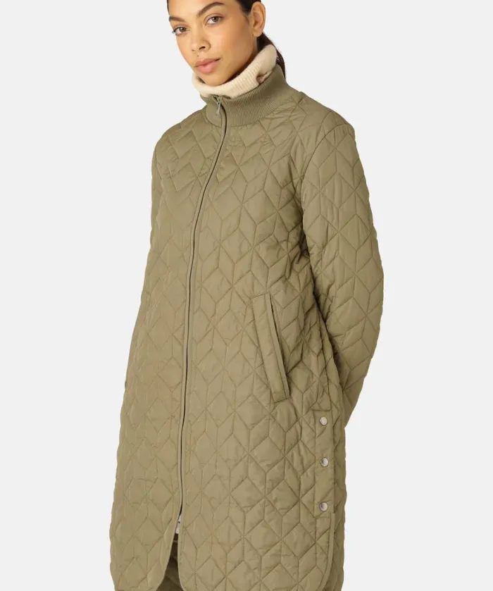 Women Ilse Jacobsen Padded Quilt Coat 8211 Sage