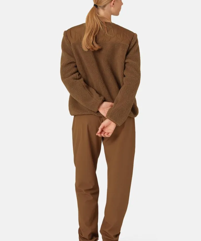 Women Ilse Jacobsen Quilt Fleece Jacket 8211 Walnut Women Ilse Jacobsen Quilt Fleece Jacket 8211 Walnut