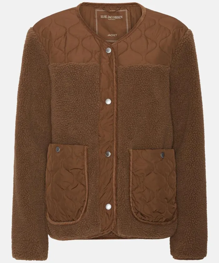 Women Ilse Jacobsen Quilt Fleece Jacket 8211 Walnut Women Ilse Jacobsen Quilt Fleece Jacket 8211 Walnut