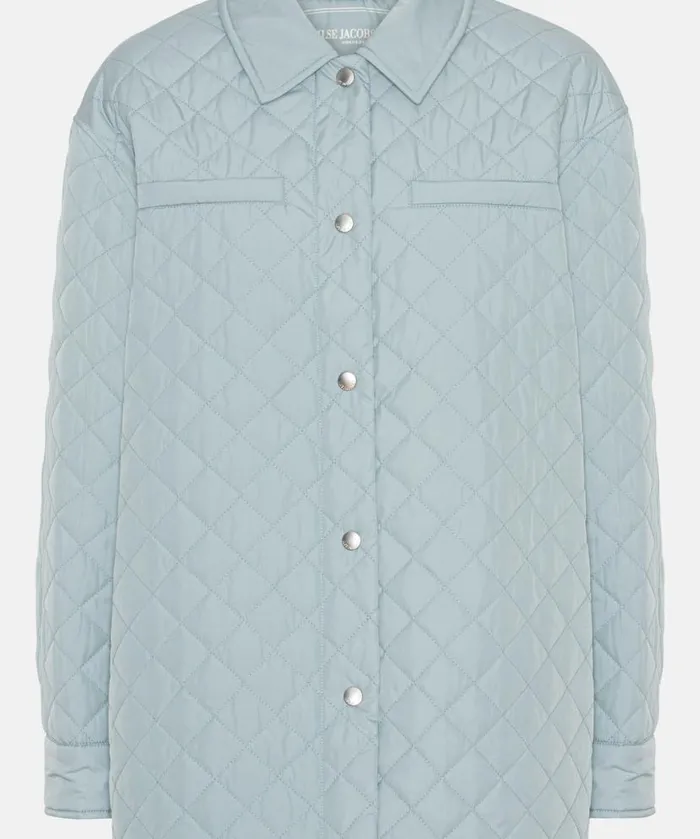 Women Ilse Jacobsen Quilt Jacket 8211 Pale Petroleum Women Ilse Jacobsen Quilt Jacket 8211 Pale Petroleum