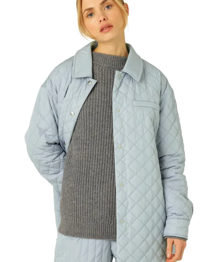 Women Ilse Jacobsen Quilt Jacket 8211 Pale Petroleum Women Ilse Jacobsen Quilt Jacket 8211 Pale Petroleum