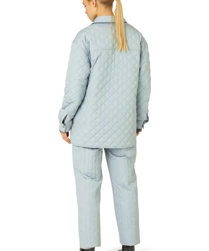 Women Ilse Jacobsen Quilt Jacket 8211 Pale Petroleum Women Ilse Jacobsen Quilt Jacket 8211 Pale Petroleum