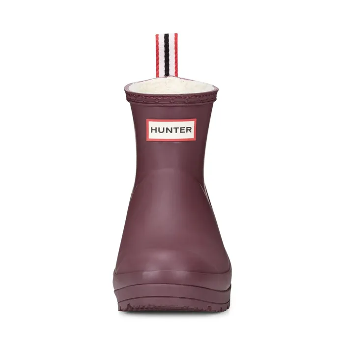 Women Insulated and Snow Boots Hunter Boots PLAY Insulated Vegan Shearling Short Rain Boots Dark Red Women Insulated and Snow Boots Hunter Boots PLAY Insulated Vegan Shearling Short Rain Boots Dark Red