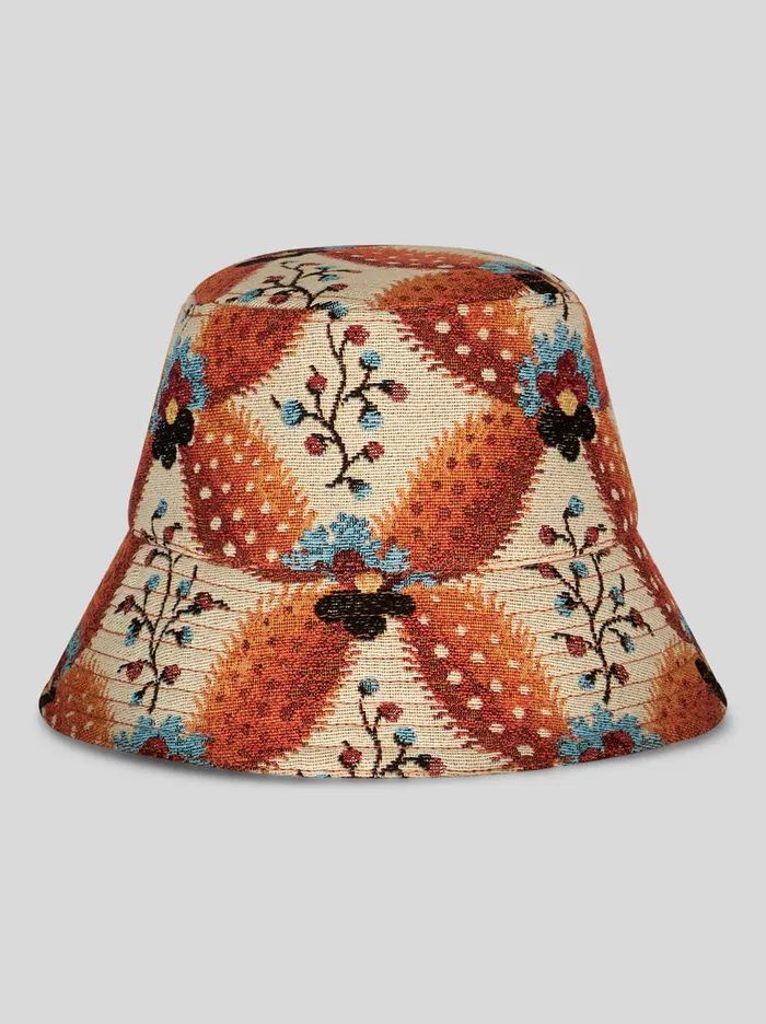 Women Jacquard Bucket Hat Etro Hats And Gloves