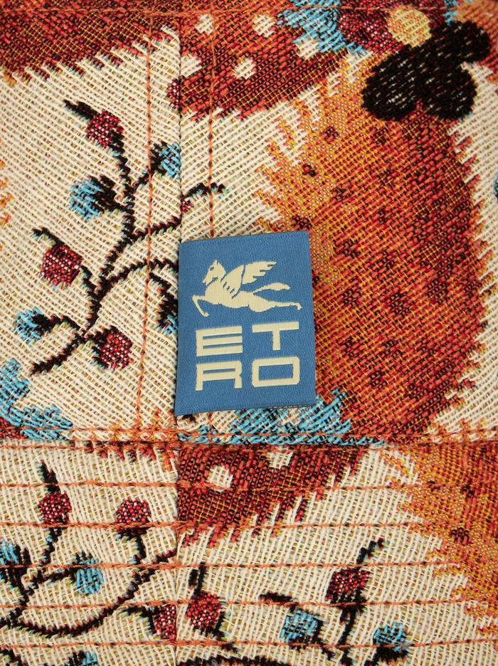 Women Jacquard Bucket Hat Etro Hats And Gloves