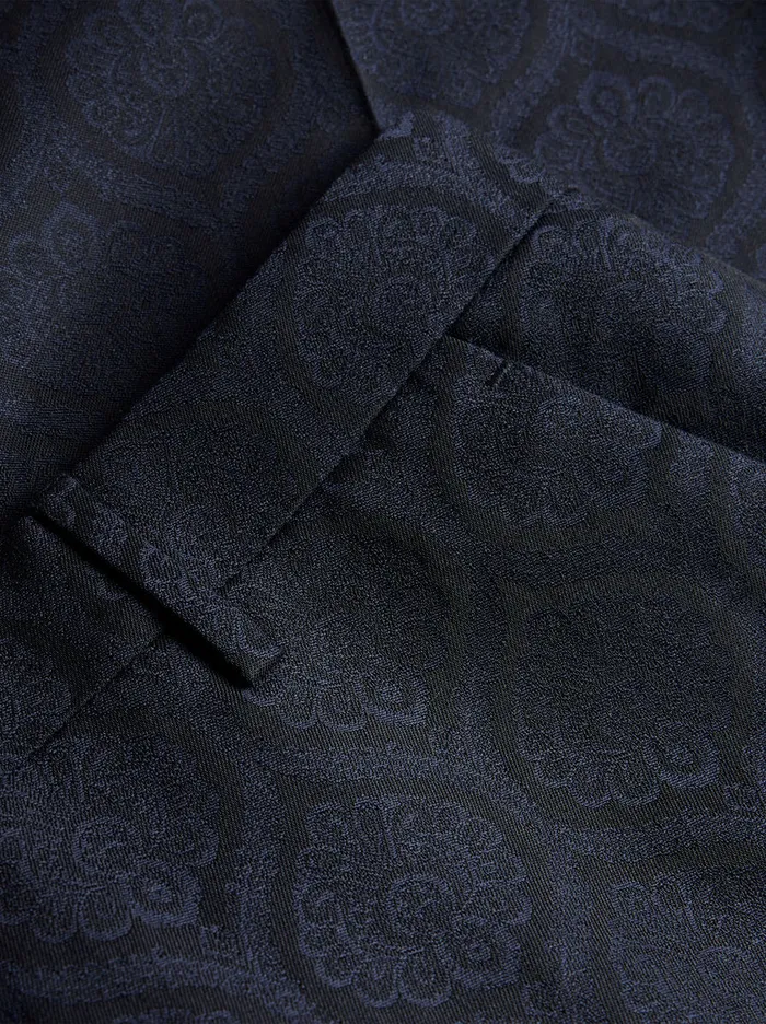 Women Jacquard Cigarette Trousers Etro Trousers