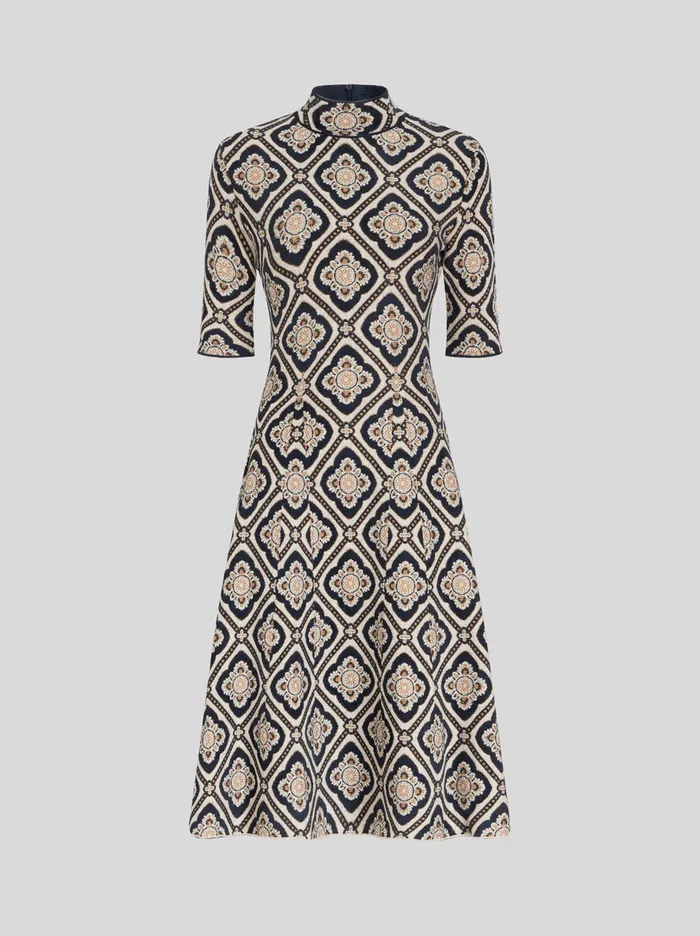 Women Jersey Jacquard Dress Etro Knitwear
