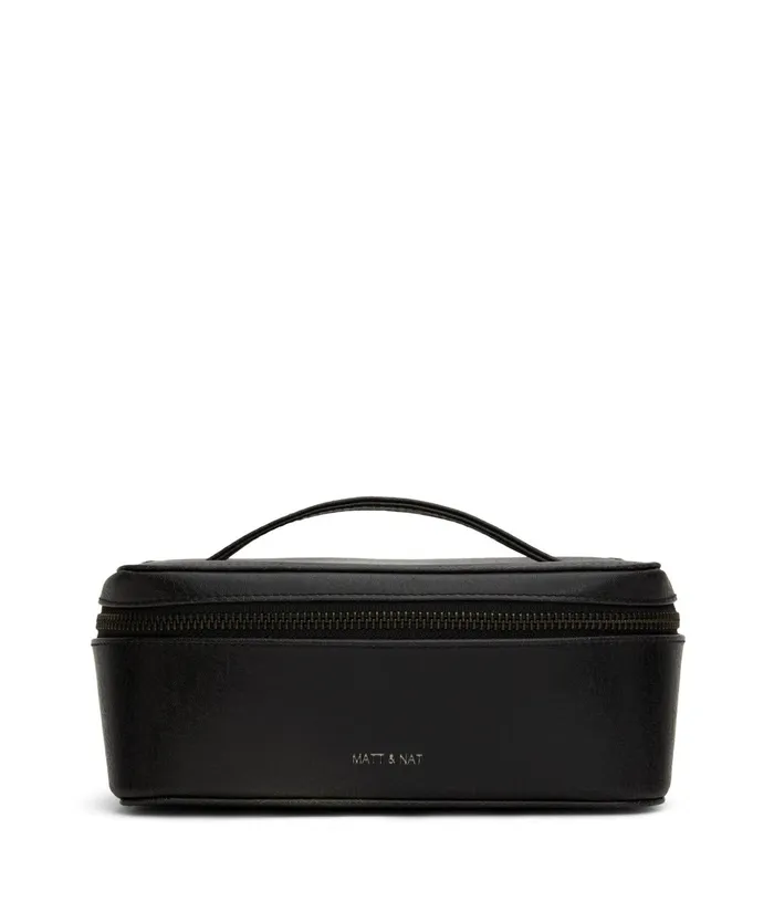 Women Jule Vegan Vanity Case 8211 Vintage Black Matt and Nat Travel