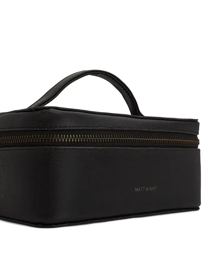 Women Jule Vegan Vanity Case 8211 Vintage Black Matt and Nat Travel