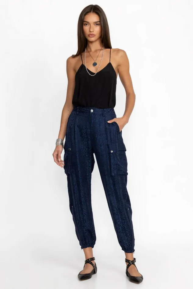 Women KIARRA JACQUARD PANT Blue Night Johnny Was Bottoms Women KIARRA JACQUARD PANT Blue Night Johnny Was Bottoms