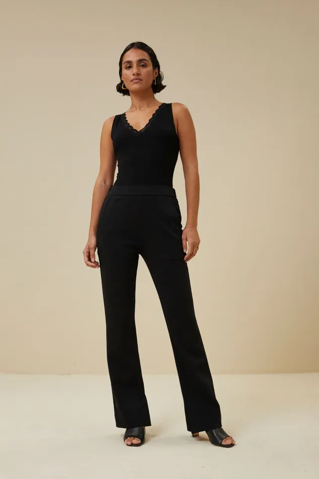 Women Lace Singlet Black Bybar Tops and Shirts
