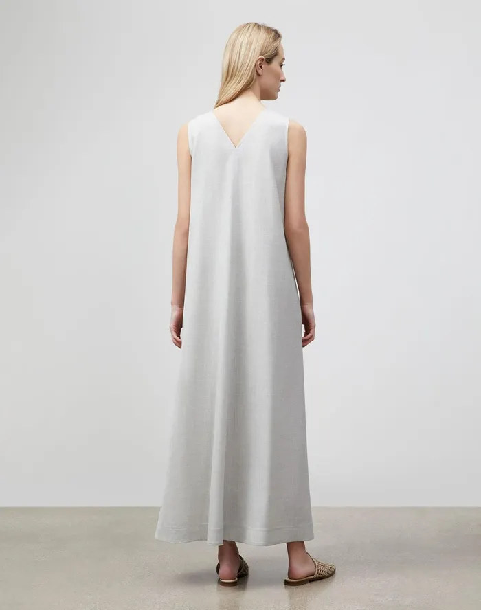 Women Lafayette 148 New York Dresses Neve Dress In Italian Tropical Weave Vapor Melange