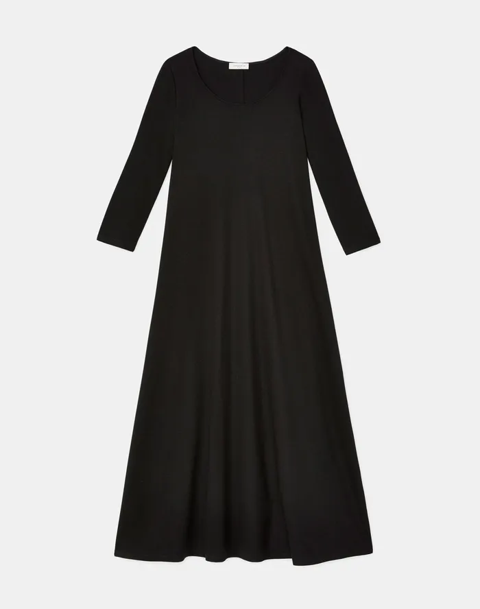 Women Lafayette 148 New York Dresses Ramsey Dress In Lightweight Punto Milano Black