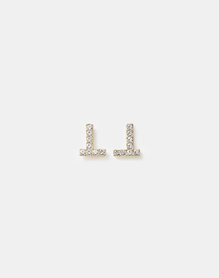 Women Lafayette 148 New York Jewelry Swarovski Crystal Icon Earring Gold