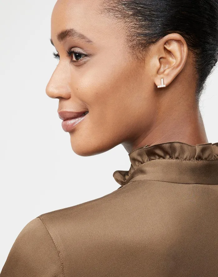 Women Lafayette 148 New York Jewelry Swarovski Crystal Icon Earring Gold