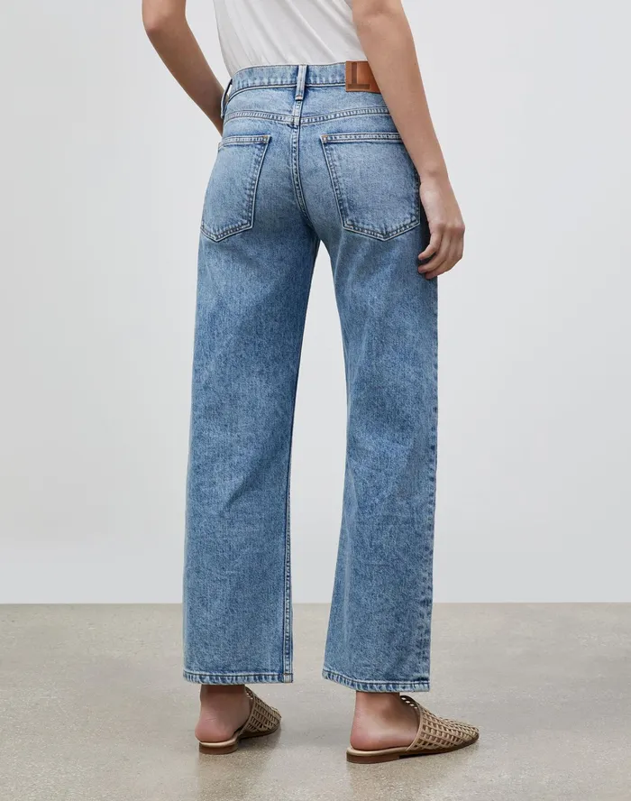 Women Lafayette 148 New York Pants and Shorts Bedford Jean In L148 Authentic Denim Stonewash Blue