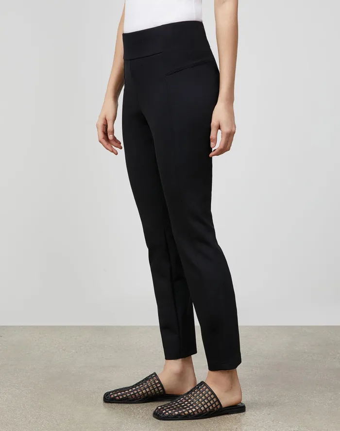 Women Lafayette 148 New York Pants and Shorts Greenwich Pant In Acclaimed Stretch Black