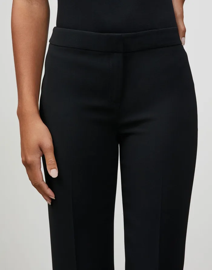 Women Lafayette 148 New York Pants and Shorts Petite Finesse Crepe Barrow Pant Black
