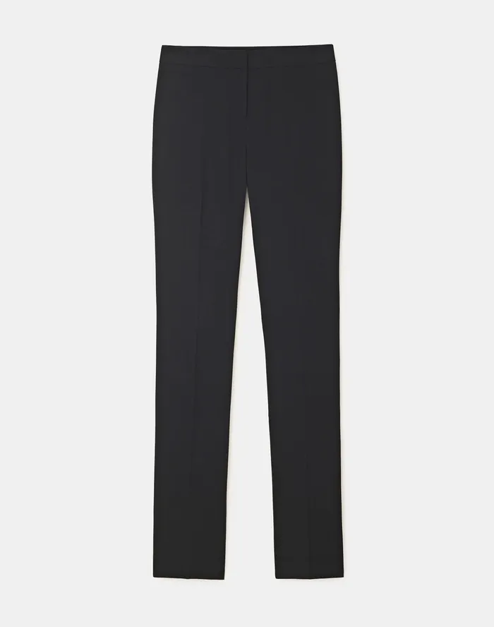 Women Lafayette 148 New York Pants and Shorts Petite Finesse Crepe Barrow Pant Black