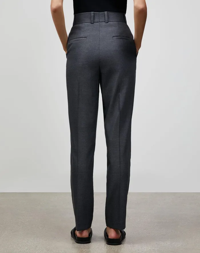 Women Lafayette 148 New York Pants and Shorts Petite Italian WoolSilk Suiting Ellis Pleated Pant Castle Rock