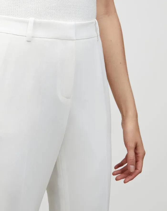 Women Lafayette 148 New York Pants and Shorts PlusSize Finesse Crepe Clinton Pant Cloud