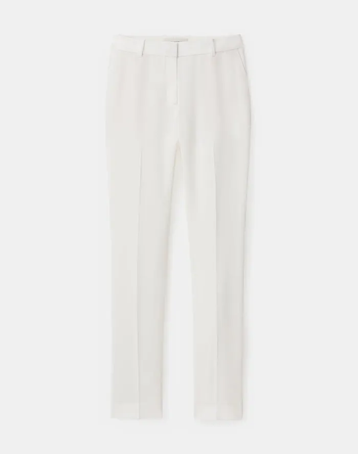 Women Lafayette 148 New York Pants and Shorts PlusSize Finesse Crepe Clinton Pant Cloud