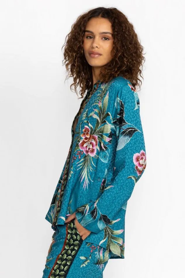 Women LAGOON BELINDA BUTTON UP Lagoon Johnny Was Tops Women LAGOON BELINDA BUTTON UP Lagoon Johnny Was Tops