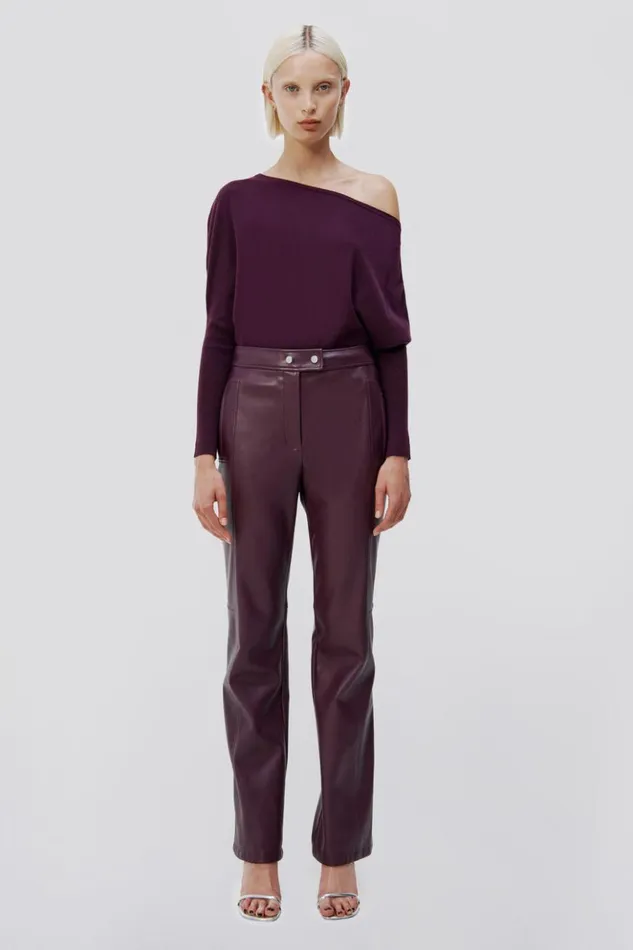 Women Lavina Sweater Plum Jonathan Simkhai Knitwear